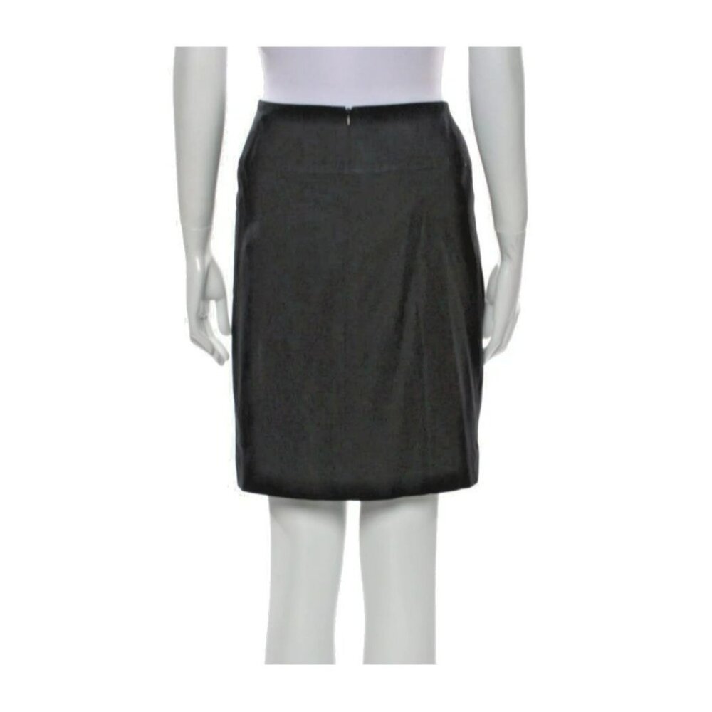 Celine Black Vintage Skirt US 6 FR 38 – 1980s, 100% Viscose, Zip Closure - Picture 4 of 6